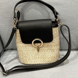 Woven purse with two handles